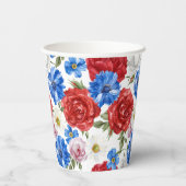 Floral 4. Juli Pappbecher (Rückseite)