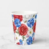 Floral 4. Juli Pappbecher (Links)