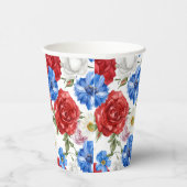 Floral 4. Juli Pappbecher (Rechts)