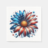 Floral 4. Juli Serviette (Vorderseite)