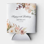 Floral 60. Geburtstag Überraschung Party Dosenkühler (Vorderseite)