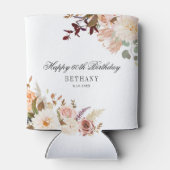 Floral 60. Geburtstag Überraschung Party Dosenkühler (Rückseite)
