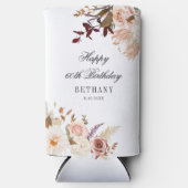 Floral 60. Geburtstag Überraschung Party Selters Dosenkühler (Vorderseite)