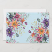 Floral 62. Geburtstag Dankeschön Karte (Rückseite)