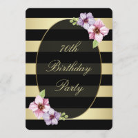 Floral 70.| Horizontale schwarze Streifen