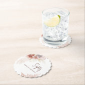 Floral 80. Geburtstag Pampas Grass Party Untersetzer (Vor Ort)