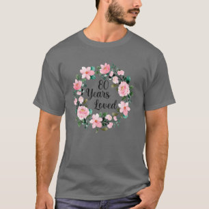 Floral 80 Jahre Liebe, 80. Geburtstag 80 Jahre alt T-Shirt