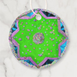 Floral 8-spitzen Stern Eid Geschenkanhänger