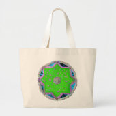 Floral 8-spitzen Stern Eid Jumbo Stoffbeutel (Vorne)