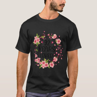 Floral 92 92Nd 92 Jahre Loved T-Shirt