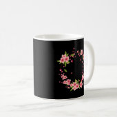 Floral 98 98th 98 Years Loved Kaffeetasse (VorderseiteRechts)