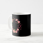 Floral 98 98th 98 Years Loved Kaffeetasse (Vorderseite Links)