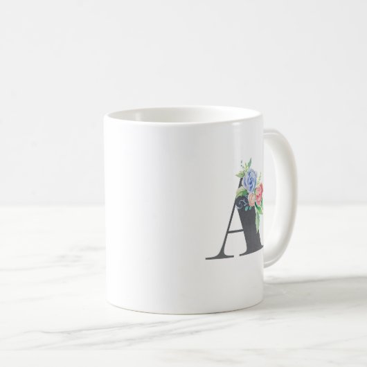 Floral A Kaffeetasse (VorderseiteRechts)