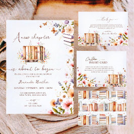 Floral a New Chapter fängt Brautparty an Einladung