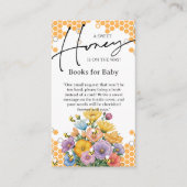 Floral A Sweet Honey Bee Baby Dusche Begleitkarte (Vorderseite)