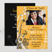 Floral Abschluss Einladung Klasse 2012 (Vorne/Hinten)