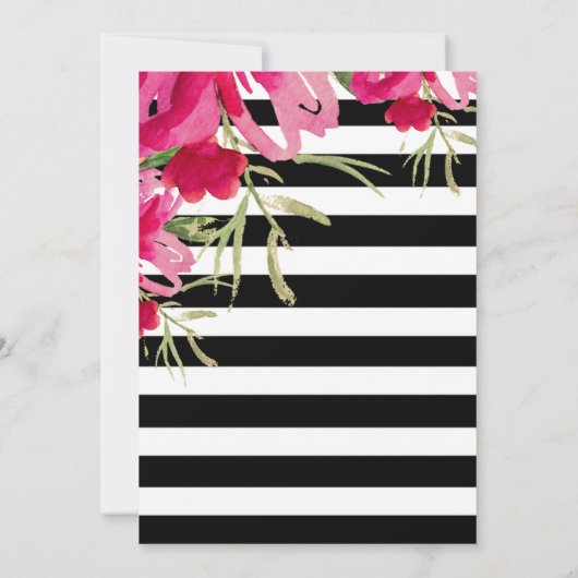 Floral Abschluss Vielen Dank Fotokarte Ankündigung (Rückseite)