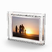 Floral Abstract Bible Verse Custom Photo Block (Rechts)