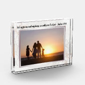 Floral Abstract Bible Verse Custom Photo Block (Links)