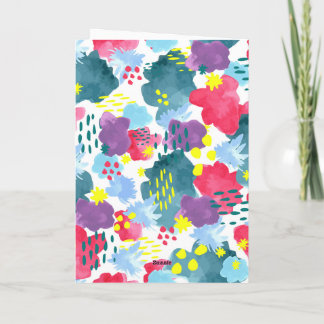 Floral Abstract Karte