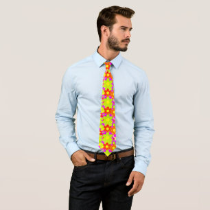 Floral Abstrakt Neck Tie Krawatte