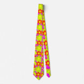 Floral Abstrakt Neck Tie Krawatte (Vorderseite)