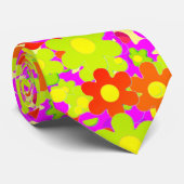 Floral Abstrakt Neck Tie Krawatte (Gerollt)