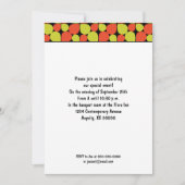 Floral Abstraktes Retro-Musterereignis Einladung (Vorderseite)