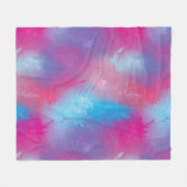 Floral Abstraktion Fleecedecke (Vorderseite (Horizontal))