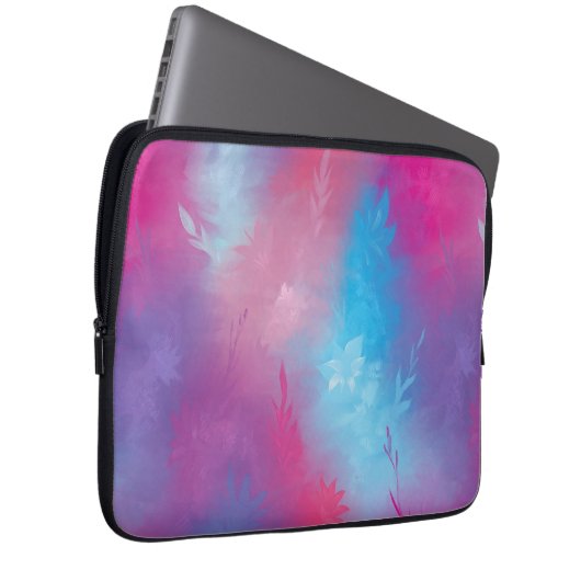 Floral Abstraktion Laptopschutzhülle (Vorne Rechts)