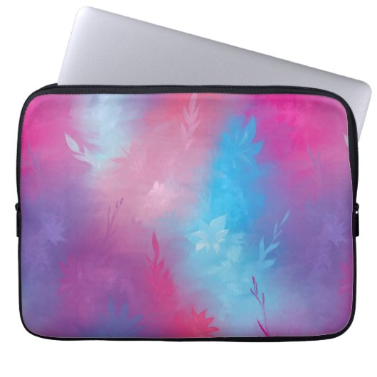 Floral Abstraktion Laptopschutzhülle (Vorderseite)