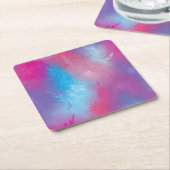 Floral Abstraktion Rechteckiger Pappuntersetzer (angewinkelt)