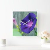 Floral-Acryl Quadratische Wanduhr (Zuhause)