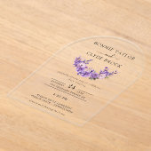 Floral Acrylic Arch Wedding Invitation Suite Acryleinladungen (Ablage )