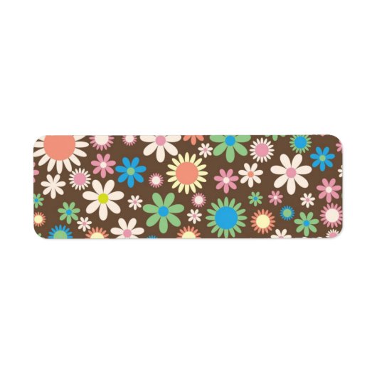 Floral Address-Label (Vorne)