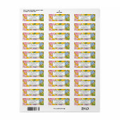 Floral Address Labels Anpassen (Vorne)
