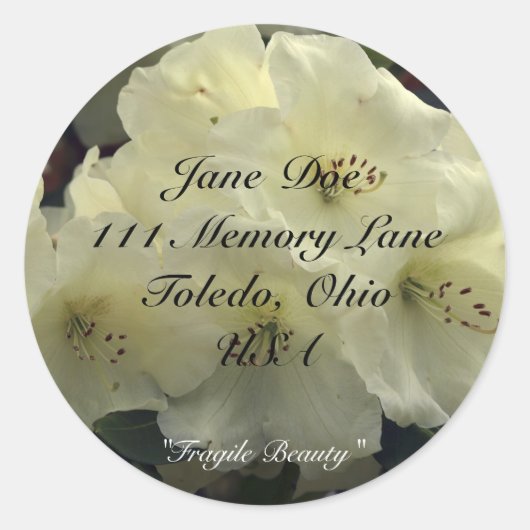 Floral Address Stickers (Vorderseite)