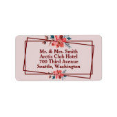 floral adressaufkleber (Vorne)