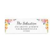 Floral | Adressaufkleber (Vorne)