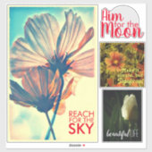 Floral Affirmation 4 Piece Collection Aufkleber (Blatt)