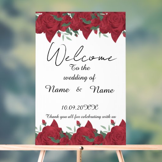 Floral-Akryling Acrylschild (Neutral)