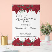 Floral-Akryling Acrylschild (Hochzeit)