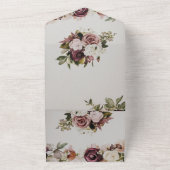 Floral All in One Wedite Einladung (Außenbereich)