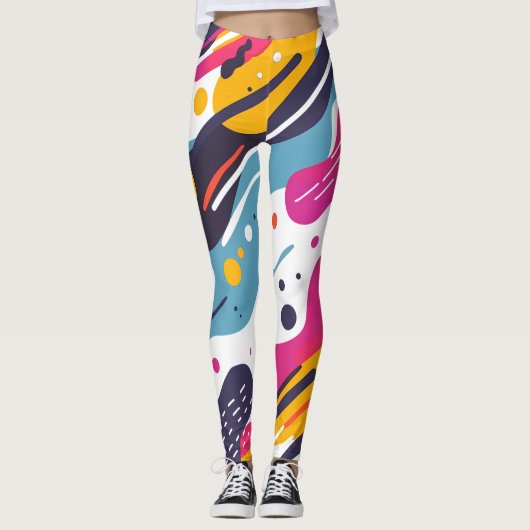 Floral All-Over Print Leggings (Vorderseite)