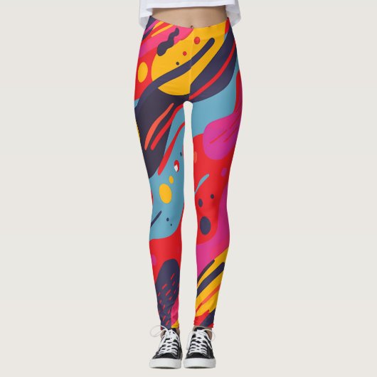 Floral All-Over Print Leggings (Vorderseite)