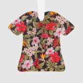 Floral Aloha Shirt Ornament (Rückseite)
