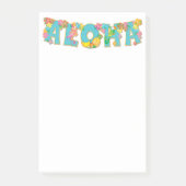 Floral Aloha Typografie Post-it Klebezettel (Vorderseite)