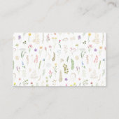 Floral Alphabet Babydusche Bücher für Kinder Begleitkarte (Rückseite)