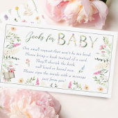 Floral Alphabet Babydusche Bücher für Kinder Begleitkarte