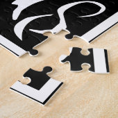 Floral Alphabet Monogram Letter N Tile Morris Puzzle (Seite)